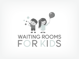 Waiting Rooms For Kids monotone logo