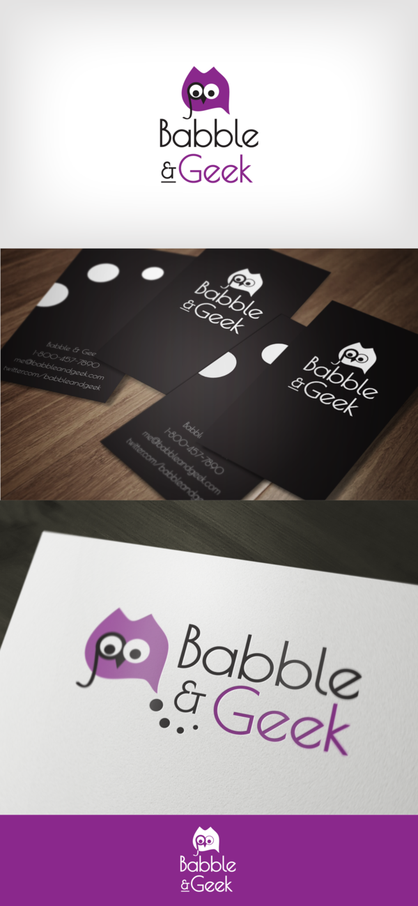 Babble & Geek logo / design layout