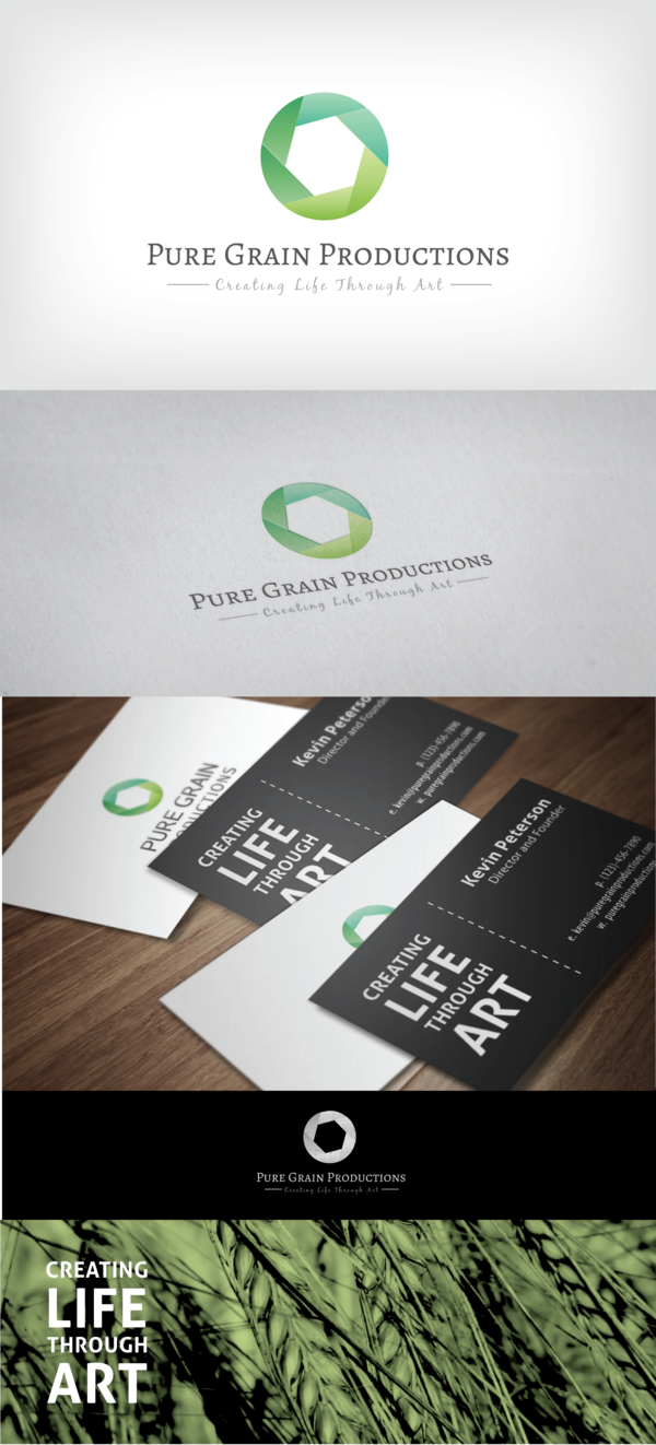 Pure Grain Productions logo / design layout
