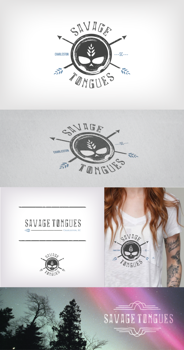 Savage Tongues logo / design layout