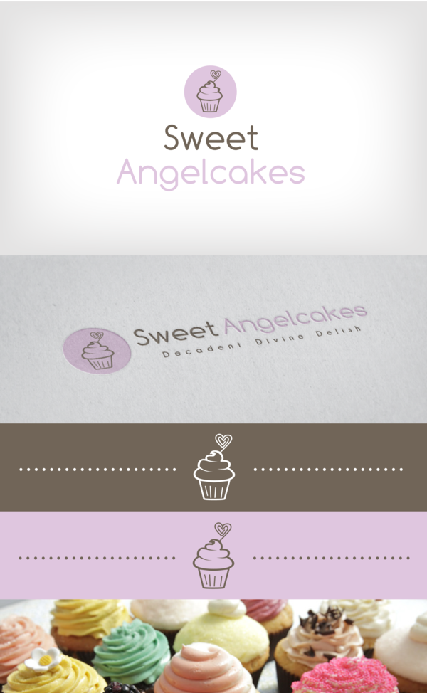 Sweet Angelcakes logo / design layout